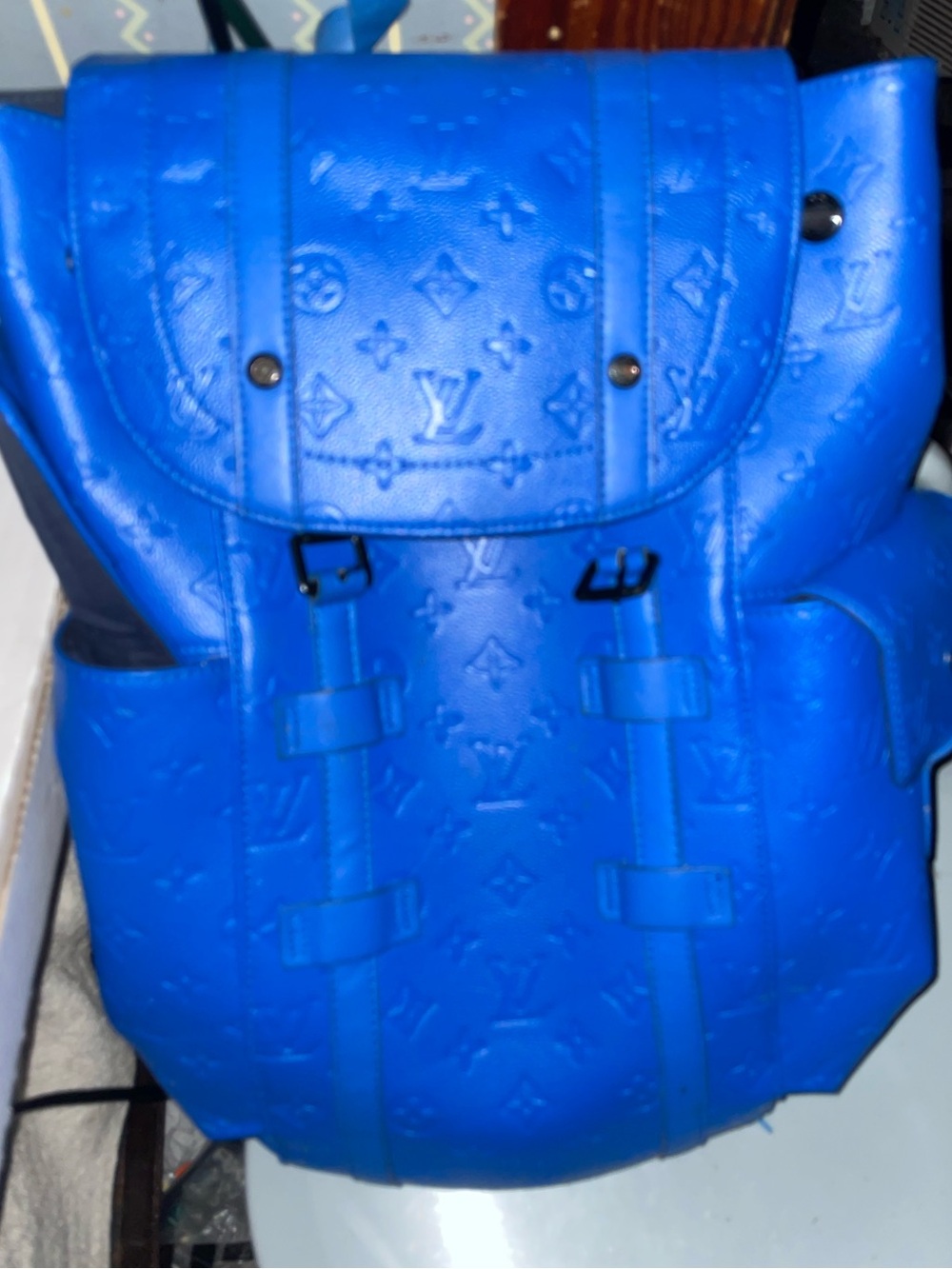 Louis Vuitton Blue Monogram Backpack